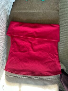 Bright Red Strapless Top